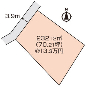 倉敷市亀島1丁目　土地　930万円　栄光テクノ